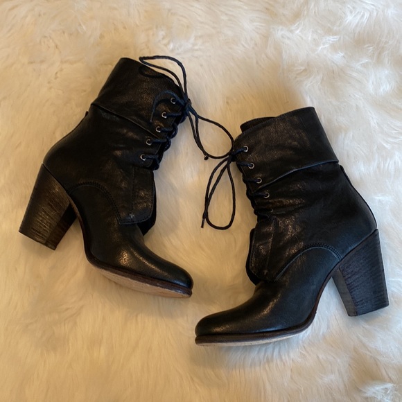 RAG & BONE Deacon Lace Up Black Leather Boot - Picture 6 of 11